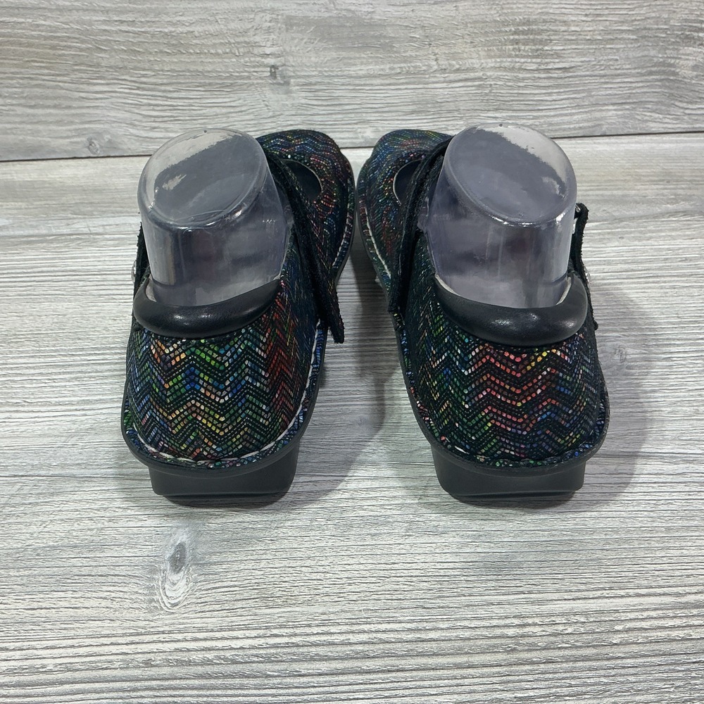 Alegria Belle Ric Rack Rainbow EU 41 US 10.5 Colorful Chevron Mary Janes Vegan - Picture 4 of 12